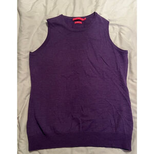 Women's Peter Millar Purple Sleeveless Golf Sweater Size S